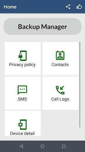 Super backup Call Log Sms and Contacts Restore screenshot 2