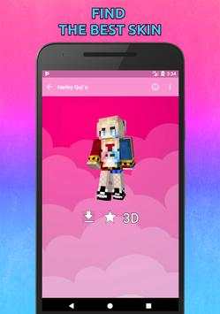 Girls Skins for Minecraft PE in 3D screenshot 7