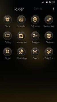 Black gold business desktop theme screenshot 3