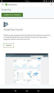 Google Developer Console screenshot 1