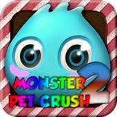 Monsters Pet Crush 2 - Match 3 logo