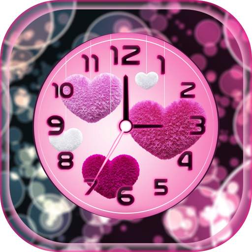 Pink Clock Live Wallpaper 1.5