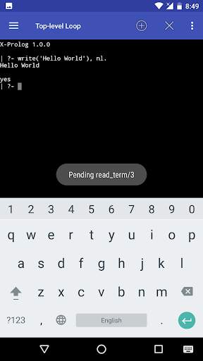 X-Prolog screenshot 1