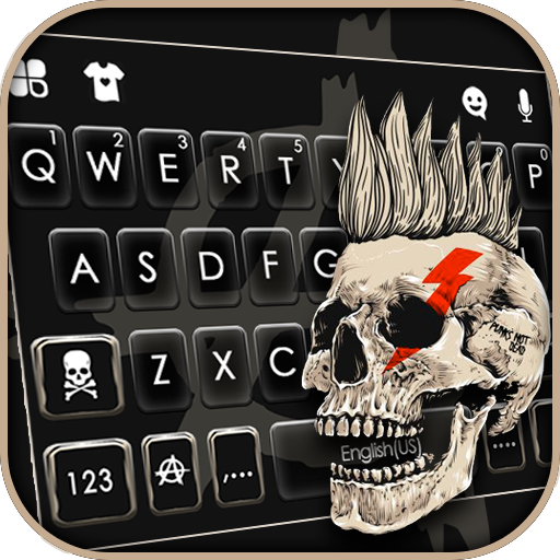 Punk Skull Keyboard Background icon