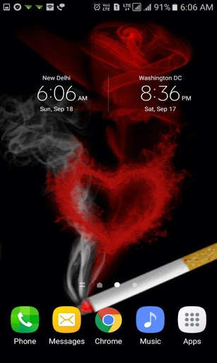 Lovely Smoke Live Wallpaper 3 تصوير الشاشة