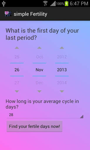 Simple Fertility screenshot 1