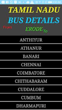 ERODE BUS INFO screenshot 4