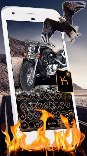 Motorcycle Driving Keyboard Theme screenshot 4