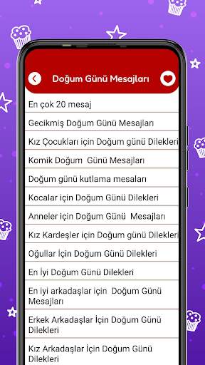 Doğum günü kartları iletileri screenshot 1
