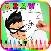 How to Draw  Teen Titans GO Anime on 9Apps