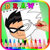 How to Draw  Teen Titans GO Anime 1.0