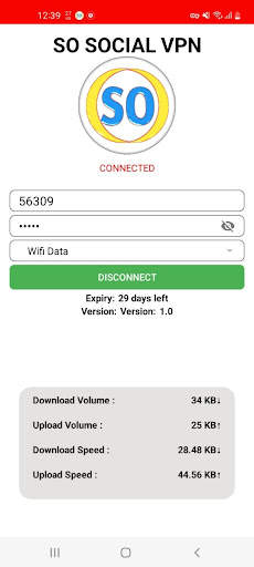 SO SOCIAL VPN screenshot 2