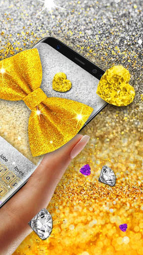 3D Gold Glitter Keyboard screenshot 3