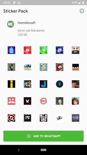 Hermitcraft - Stickers for Whatsapp screenshot 1