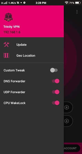 Trinity VPN Lite screenshot 1