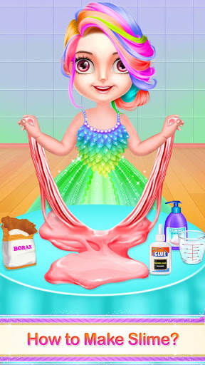 Diy Slime Maker Makeup Fluffy Slime Simulator Game screenshot 1
