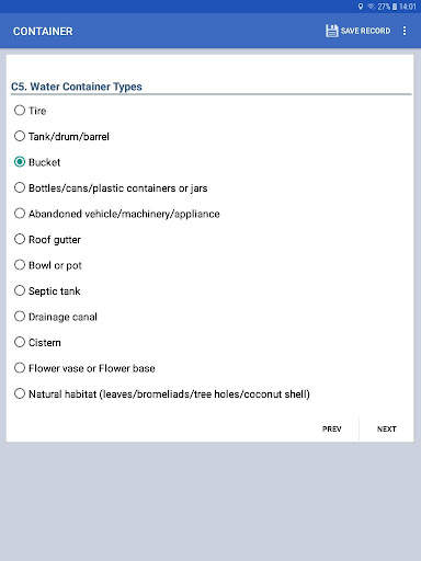 Epi Info™ Vector Surveillance 9 تصوير الشاشة