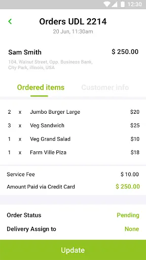 Foodmall Admin Template screenshot 2