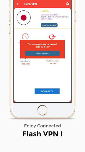Flash VPN - Free Proxy Server & Secure VPN Service screenshot 6