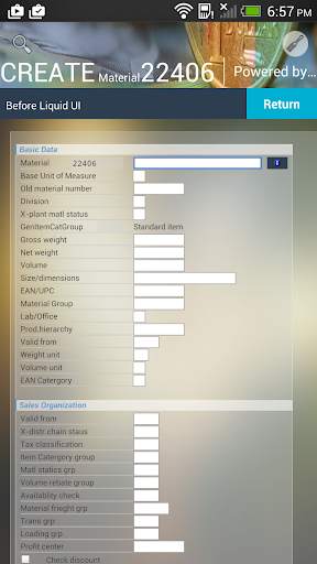 Liquid UI Client for SAP screenshot 7