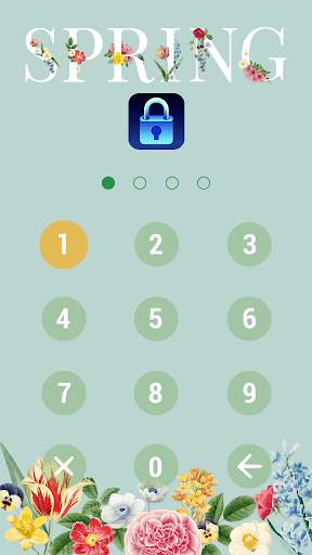 Spring Flowers - App Lock Master Theme screenshot 1