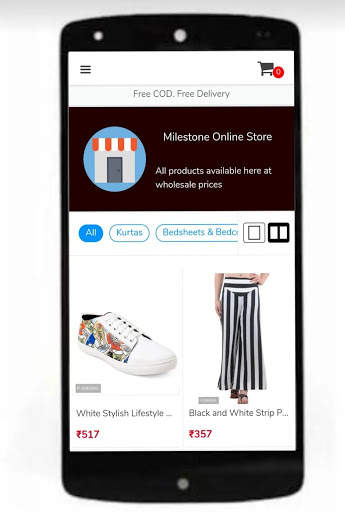 Milestone Online Shopping App screenshot 2