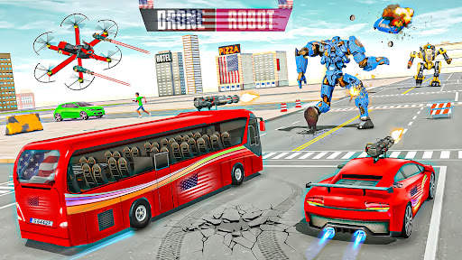 US Drone Bus Robot Transform screenshot 3