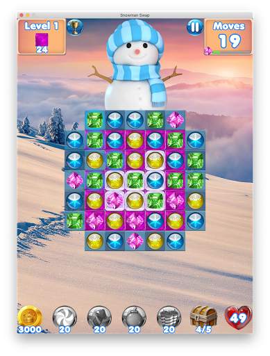 Snowman Swap - match 3 games and Christmas Games screenshot 7