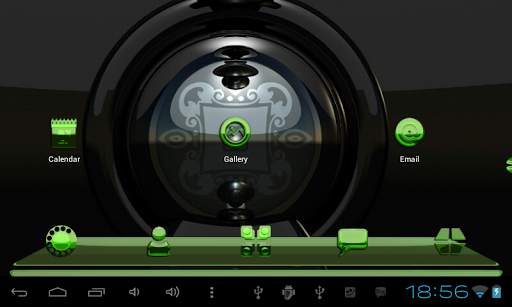 Next Launcher Theme glas lime screenshot 10