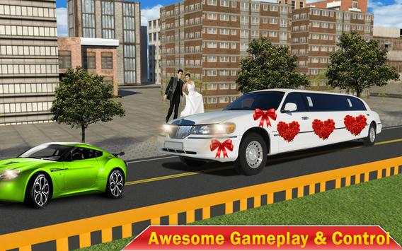 City Wedding Limousine Car Sim screenshot 10