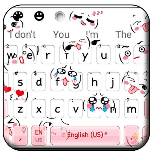 Cute Emoticons Keyboard 10001002
