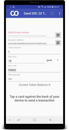 NFC Ethereum Demo Kit скриншот 3
