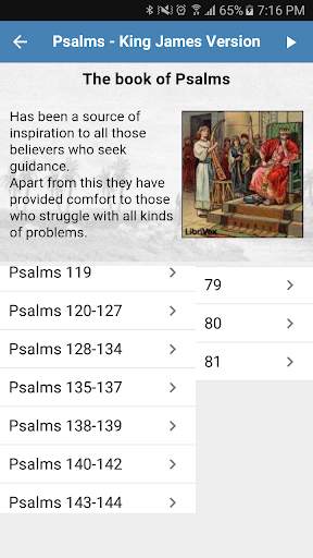 Psalms - King James Version (Audio) скриншот 1