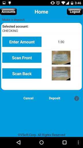ECCU Mobile Deposit screenshot 3