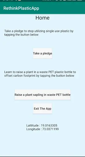 Rethink Plastic App скриншот 1