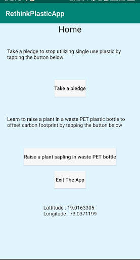 Rethink Plastic App screenshot 1