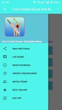 Live Cricket Score Schedule & News With AutoUpdate screenshot 2