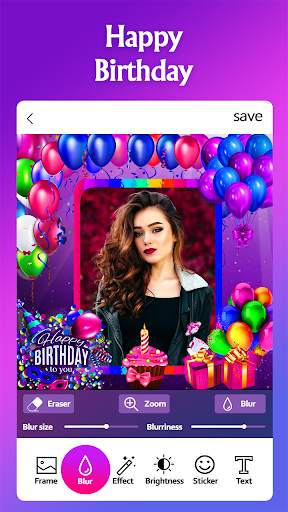 Happy Birthday Photo Frame 2 تصوير الشاشة