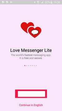 Love Messenger Lite скриншот 1