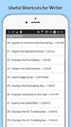 Free KingSoft Office Shortcuts screenshot 15
