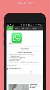 Whatsapp link generator screenshot 4