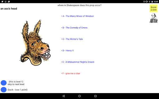 Shakespeare Props Quiz screenshot 7