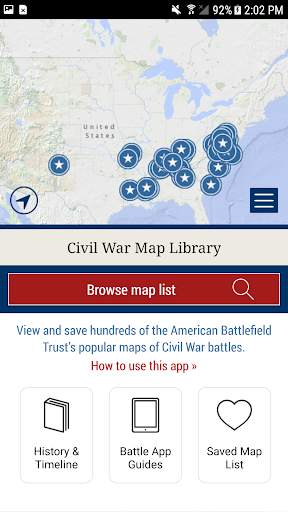 Civil War Battle Maps скриншот 1