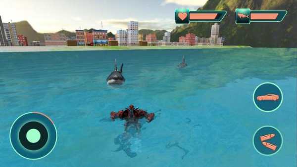 Robot Car Angry Shark Hunter screenshot 5