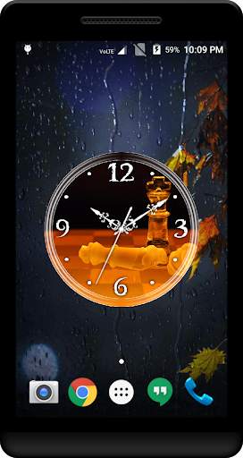 Orange Clock Live Wallpaper screenshot 4