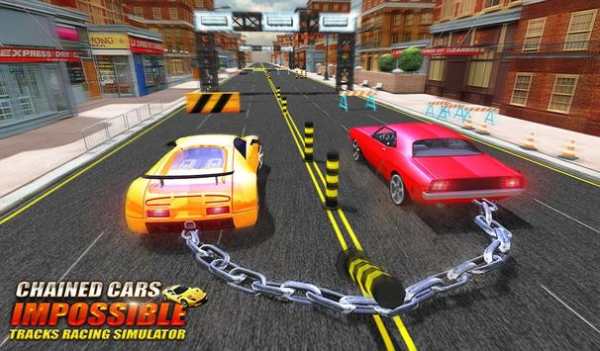 Chained Cars Impossible Tracks Racing Simulator screenshot 5