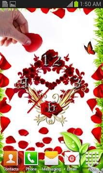 Rose Flower Clock screenshot 3