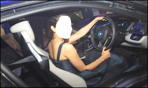 Women With Car Photo Suit screenshot 3