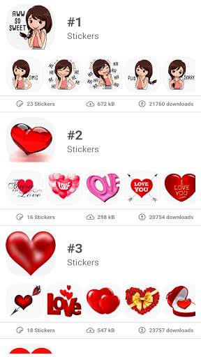 ❤️ Couple Romantic Stickers For Whatsapp - 2021 screenshot 5