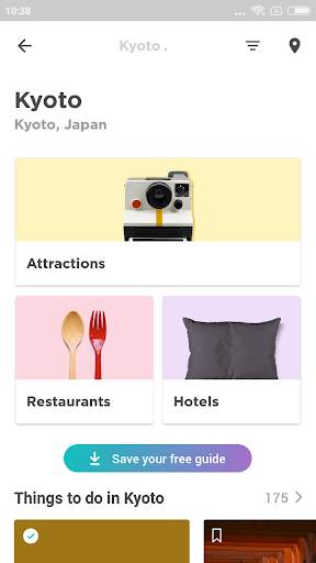 Kyoto Travel Guide in English with map screenshot 1